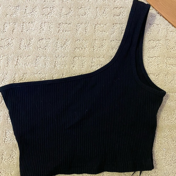 Tops - One Shoulder Tank Crop